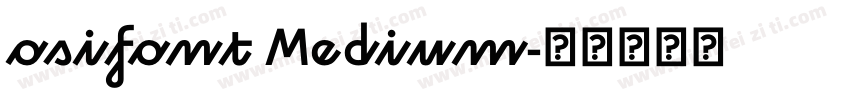 osifont Medium字体转换